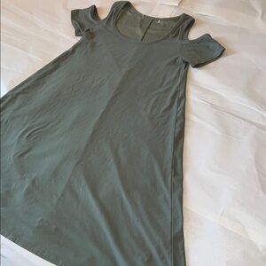 Green Cold Shoulder Dress